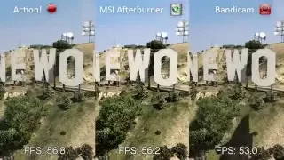 Action! vs Afterburner vs Bandicam Comparison (GTA V) [HD]