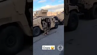 Humvee Fail 🧠 😂 #fail #military #funny