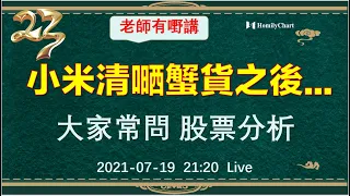 港股研究室l 小米清嗮蟹貨之後...？大家常問股票分析 19/07/2021 l ATMX l 小米 l 騰訊 l 吉利 l 信義光能 l 藥明生物 l 心動公司 l 東岳集團 l 康基醫療 l 李寧