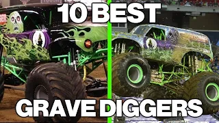 Monster Jam Top 10 GREATEST Grave Diggers