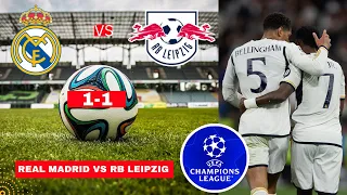 Real Madrid vs RB Leipzig 1-1 Live Stream UEFA Champions League Football Match Score Highlights Vivo