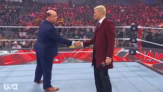 Paul Heyman confronts Cody Rhodes - WWE RAW 2/6/2023