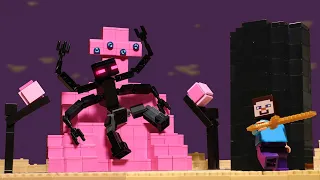 Enderman‘s Return: Steve and Alex Life (P2)  - Lego Stop Motion | Minecraft Animation