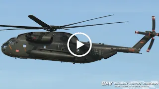 Sikorsky CH-53GS Sea Stallion - German Air Force 84+91 - flyby at Memmingen Airport