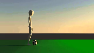 Football kick Animation