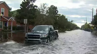 Roads flooded in Daytona Beach after hurricane in Volusia County