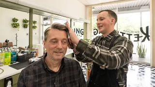 💈 Classic Haircut in Beautifully Preserved 1960s Ohio Barbershop | Kettering Barbering Company