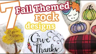 Rock Painting Ideas FOR FALL || Autumn Stone Painting Tutorials for Beginners || Rock Painting 101