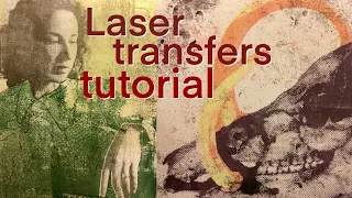 Gel plate split colour laser copy transfer tips
