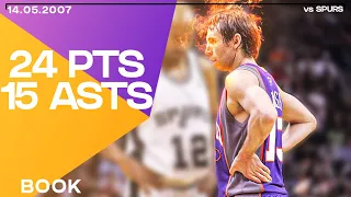 Steve Nash Full Highlights vs San Antonio Spurs ● 2007 WCSF GAME 4 ● 24 PTS & 15 ASTS!