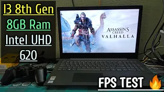 Assassin's Creed Valhalla Game Tested on Low end pc|i3 8GB Ram & Intel UHD 620|Fps Test 😇|