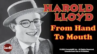 From Hand to Mouth (1919) | Full Short Comedy Movie | Harold Lloyd | Mildred Davis