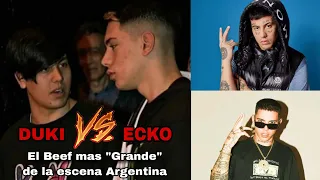 Duki vs Ecko: la historia del beef mas "grande" de la escena Argentina