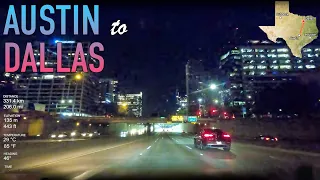 Austin to Dallas Road Trip Timelapse in 4K