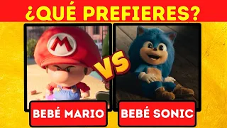 ¿Qué Prefieres? Versión Super Mario Vs Sonic | 60 Selecciones Divertidas