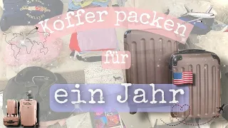 Koffer packen für ein Jahr🇺🇸// Auslandsjahr 21/22