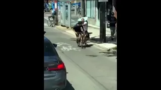 Altercation caught on camera between cyclist and motorist in downtown Toronto