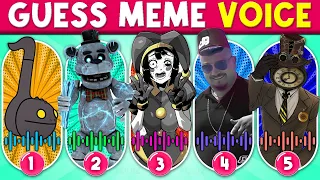 Guess The Meme By Voice| Freddy Fazbear, Toothless Dancing Meme, MrBeast, Otamatone, Digital Circus