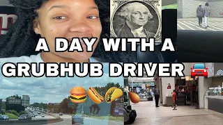 A Day In The Life w/ Grubhub DRIVER      🌮🍗🍔🌭
