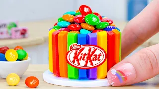 Perfect Miniature Rainbow Chocolate Kitkat Cake 🌈 Awesome Soft Moist Chocolate Cake Recipe
