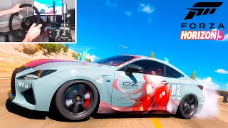 TUNING DRIFT 2015 Lexus RC F Forza Horizon 5 Thrustmaster T300