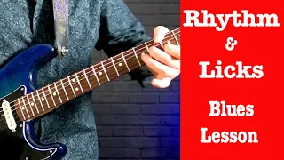 Mixing Rhythm and Licks in a 12 bar blues with TAB