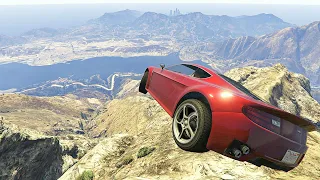 GTA 5 - Cars VS Mount Chiliad CRASH COMPILATION Ep.11