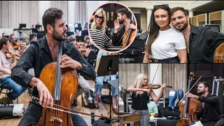 Stjepan Hauser rehearsal is done all three beautiful gorgeous Ladies ready for tonight show