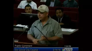 Frustrated Fighting Elk Grove City Hall, Resident Rips City Council's 'From District' Defense