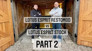 Lotus Esprit Restomod vs Lotus Esprit stock  PART 2 ( Why did he do it?)