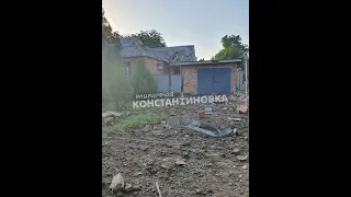 Константиновка 29 08 2022 дом в котором раньше была Церковь и дома рядом