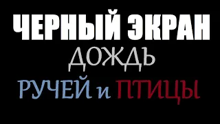 ДОЖДЬ, РУЧЕЙ и ПТИЦЫ / ЧЕРНЫЙ ЭКРАН для сна / БЕЛЫЙ ШУМ / Звуки для сна / Быстро Заснуть