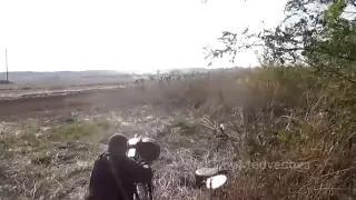 Сенсация    Ополченцы обстреливают из АГС позиции ВСУ  Militias shoting from Grenade Launcher AGS 17