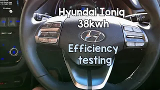 Hyundai Ioniq 38kWh efficiency test