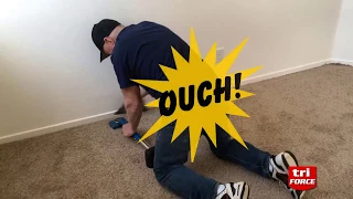 triFORCE | Worlds FASTEST Carpet Stretching Tool! | Kneeless Kicker | Stair Stretcher | Mini