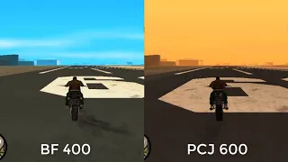 GTA San Andreas Bike vs Car || BF400 vs PCJ600 vs Stallion vs Cheetah vs Super GT vs ZR350