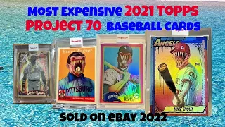 Most Expensive eBay Sales 2021 Topps Project 70 Baseball Cards