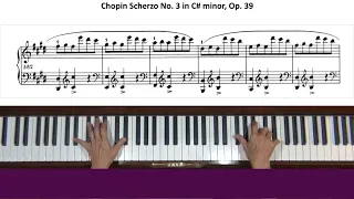 Chopin Scherzo No. 3 in C-sharp minor Op. 39 Piano Tutorial Part 4 of 4