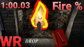 Lighting a Fire in 1 Minute in Granny 3 [ Fire % Old WR 1:00 ]