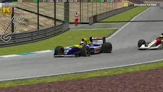 GP4 Williams FW14b Engine Sound for MOD 1992 tested on Barcelona Circuit