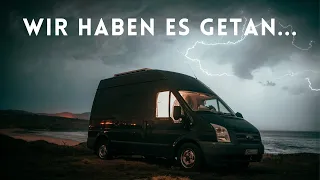 Wohnung GEKÜNDIGT? VOLLZEIT Van Life | Heckauszug Kastenwagen selbst bauen | Sicherheit im Wohnmobil