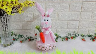 DIY Easter Bunny made with Plastic bottle |best out of waste Easter craft idea