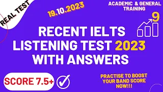 IELTS Listening Practice Test 2023 with Answers | 19.10.2023