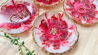 3D Flower Resin Trinket Bowls: Resin Art Tutorial