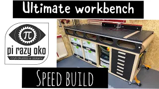 Ultimate MFT workbench with built in router, dust extractor, festool systainer drawers and fridge