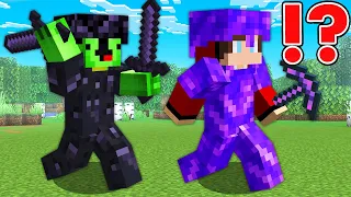 JJ PORTAL Armor vs Mikey OBSIDIAN Armor Survival Battle Challenge - in Minecraft Maizen!