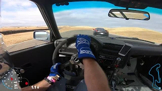 S52 Swap BMW E30 Vs Lotus Evora On Track at Thunderhill West