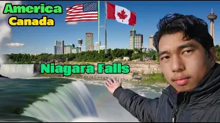 USA 🇺🇸 Canada 🇨🇦//Niagara Falls.. jwbwt Somaina jaiga 😍