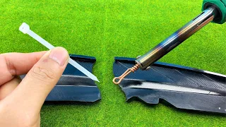 3 Ingenious Ways To Fix Broken Plastics With Plastic Welding Method!