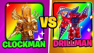 ULTIMATE TITAN CLOCK MAN VS TITAN DRILLMAN IN ENDLESS in Toilet Tower Defense